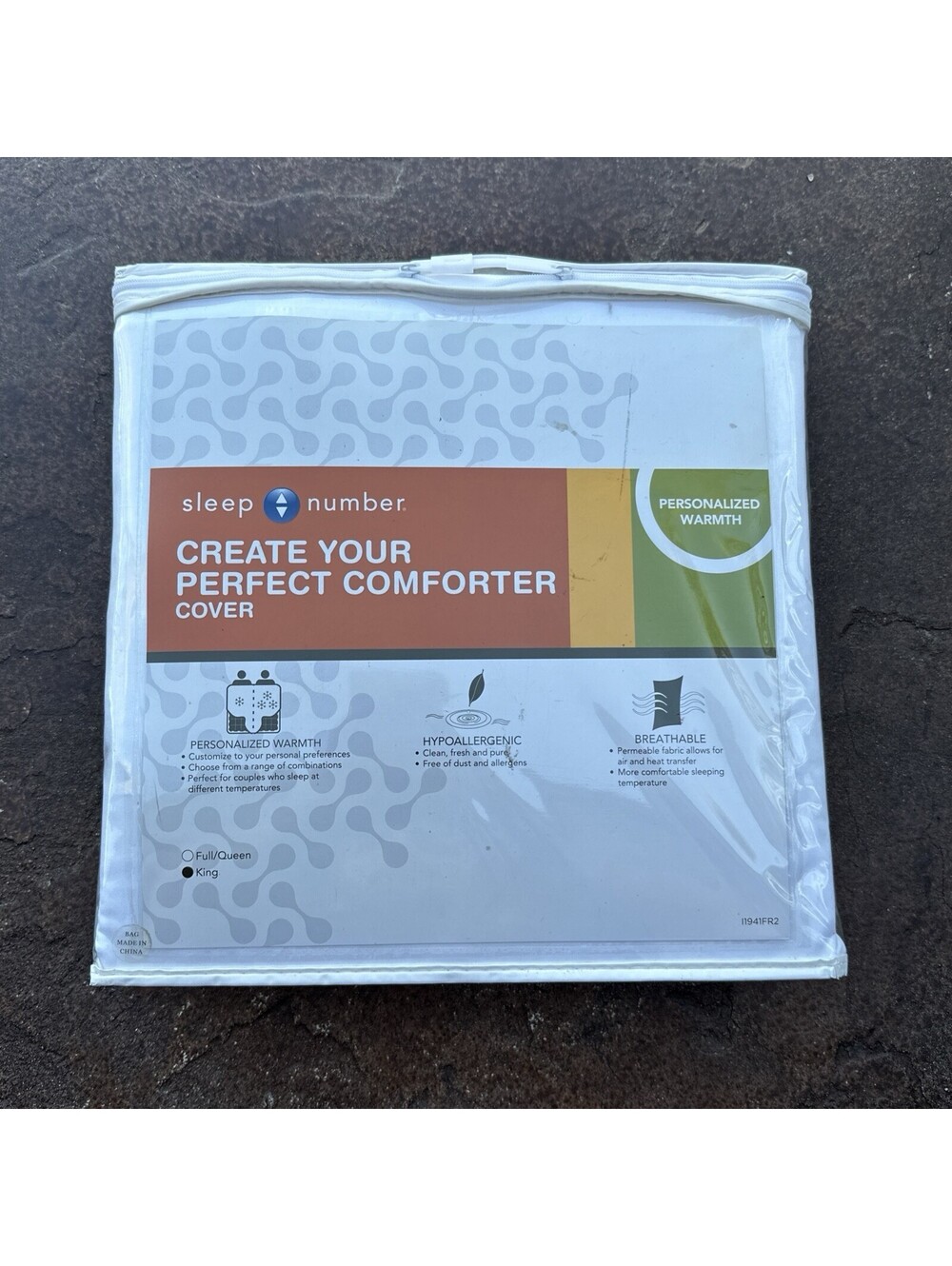 Sleep Number Create Your Perfect Comforter Cover Personalized Warmth King Size